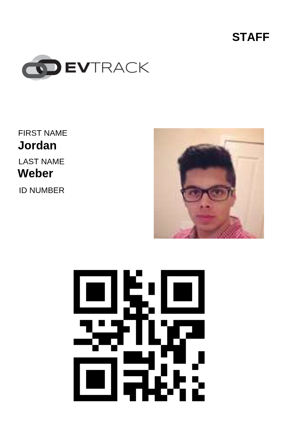 Portrait with QR Code
