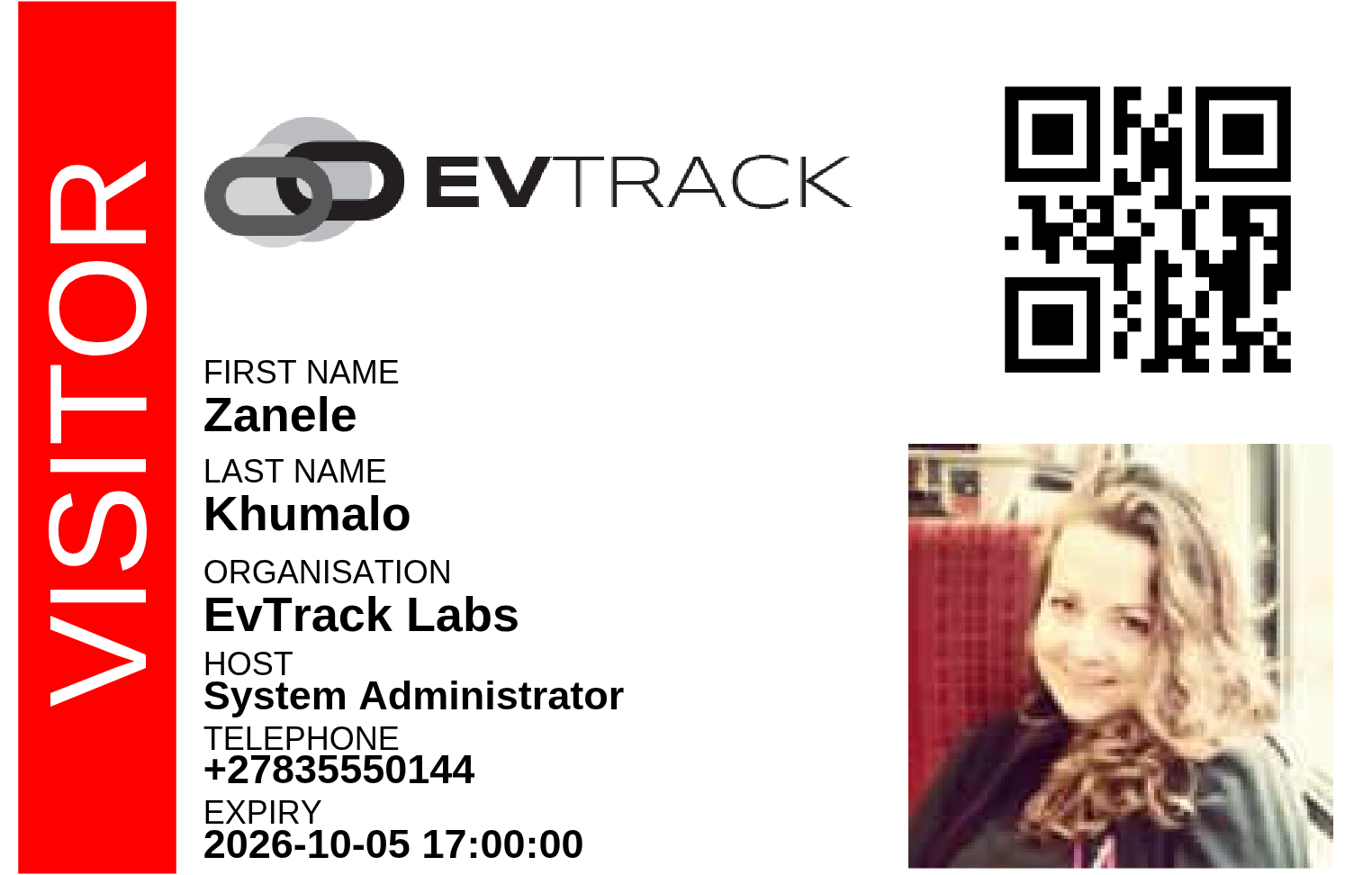 Banner with QR Code