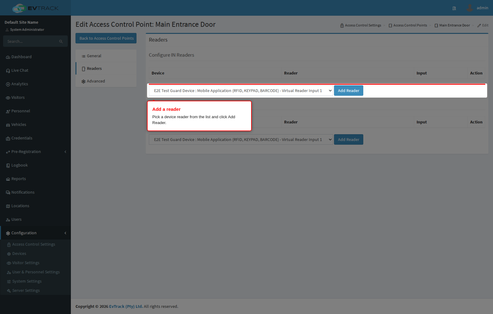 Add reader