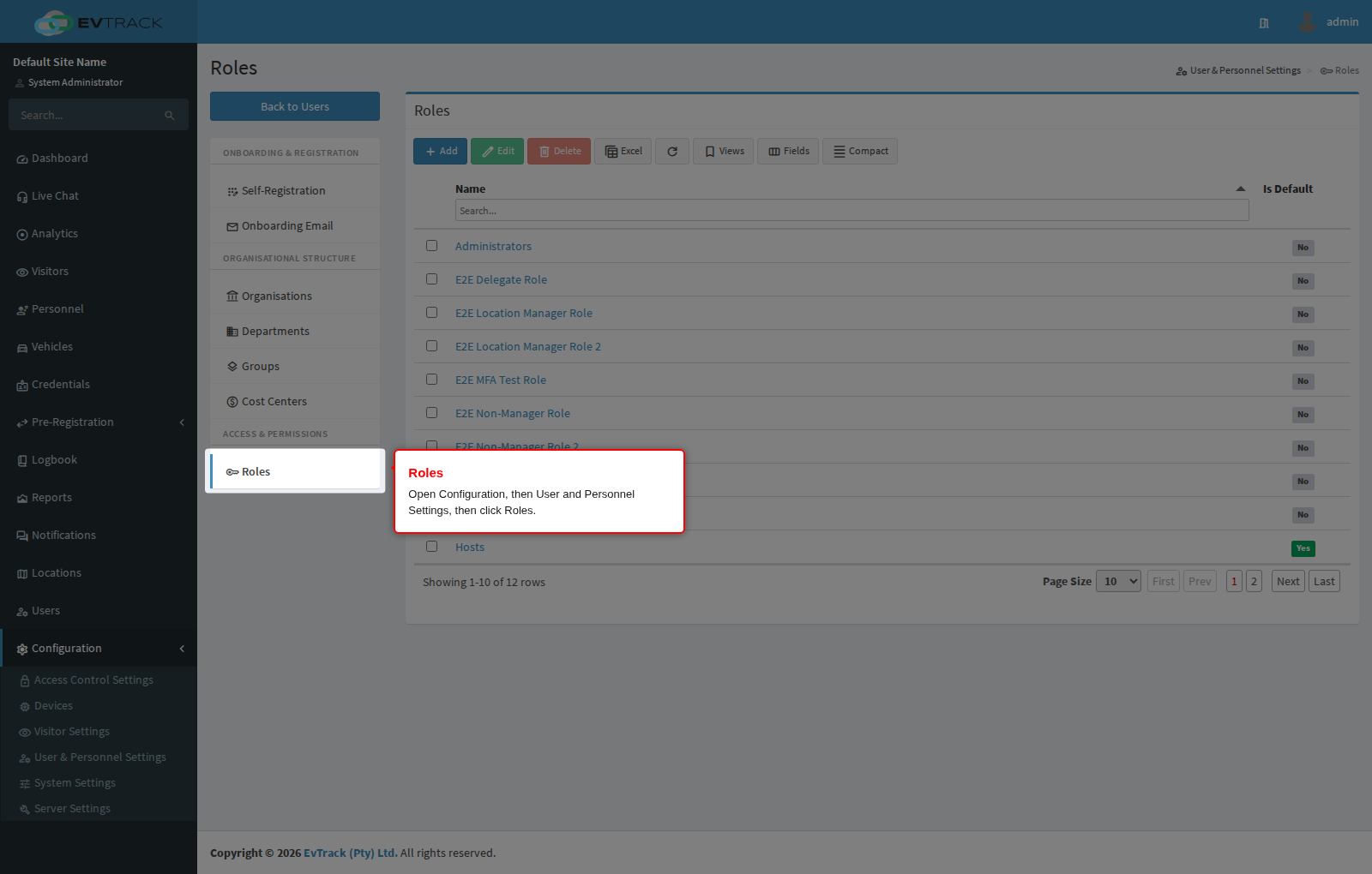 Open Roles