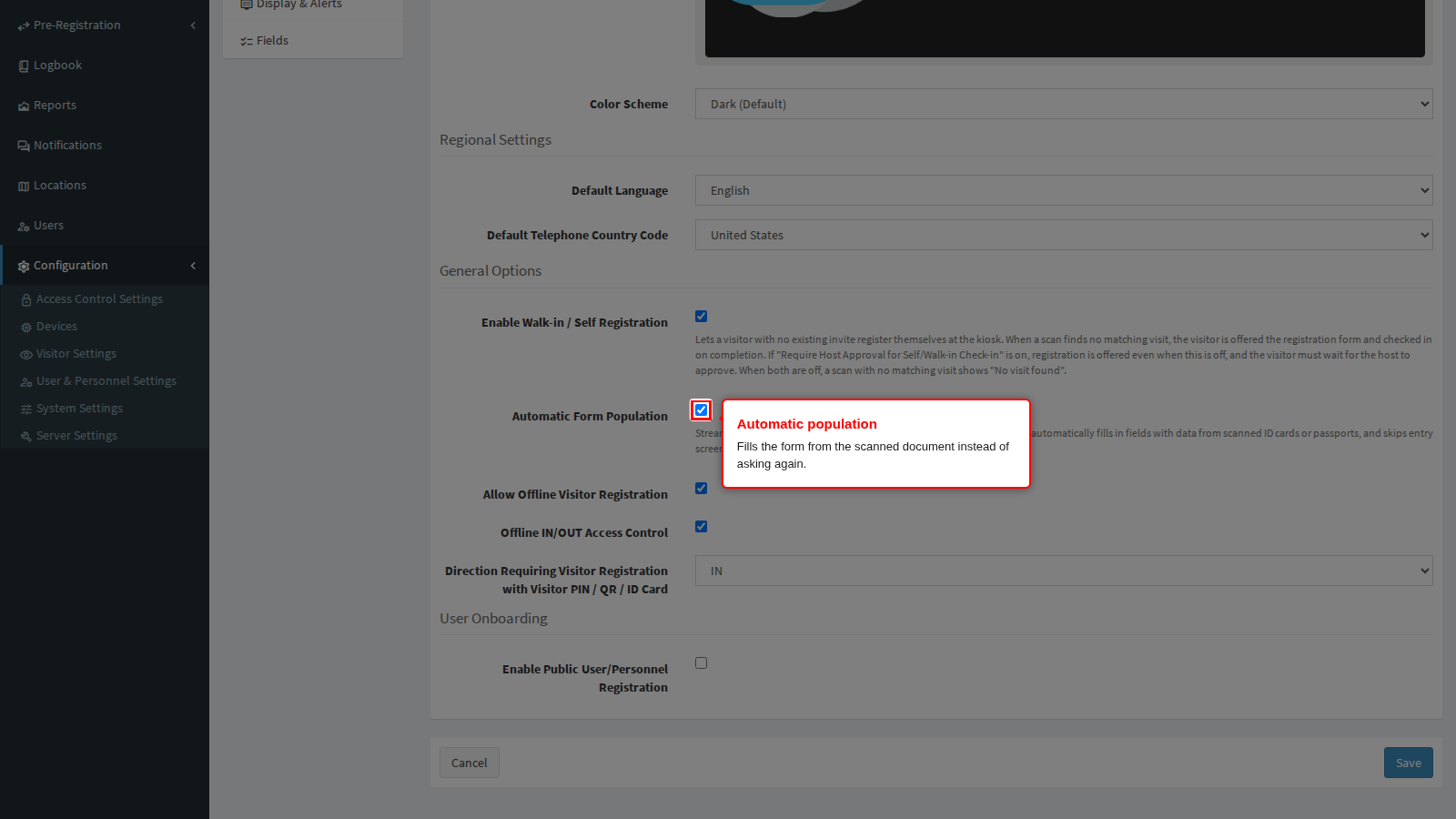 Automatic form population