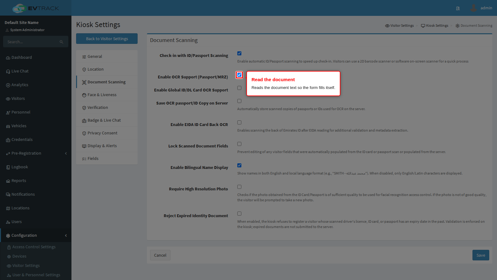 Document text recognition