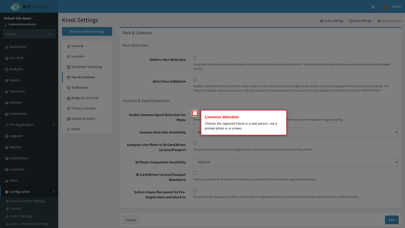 Liveness and spoof detection