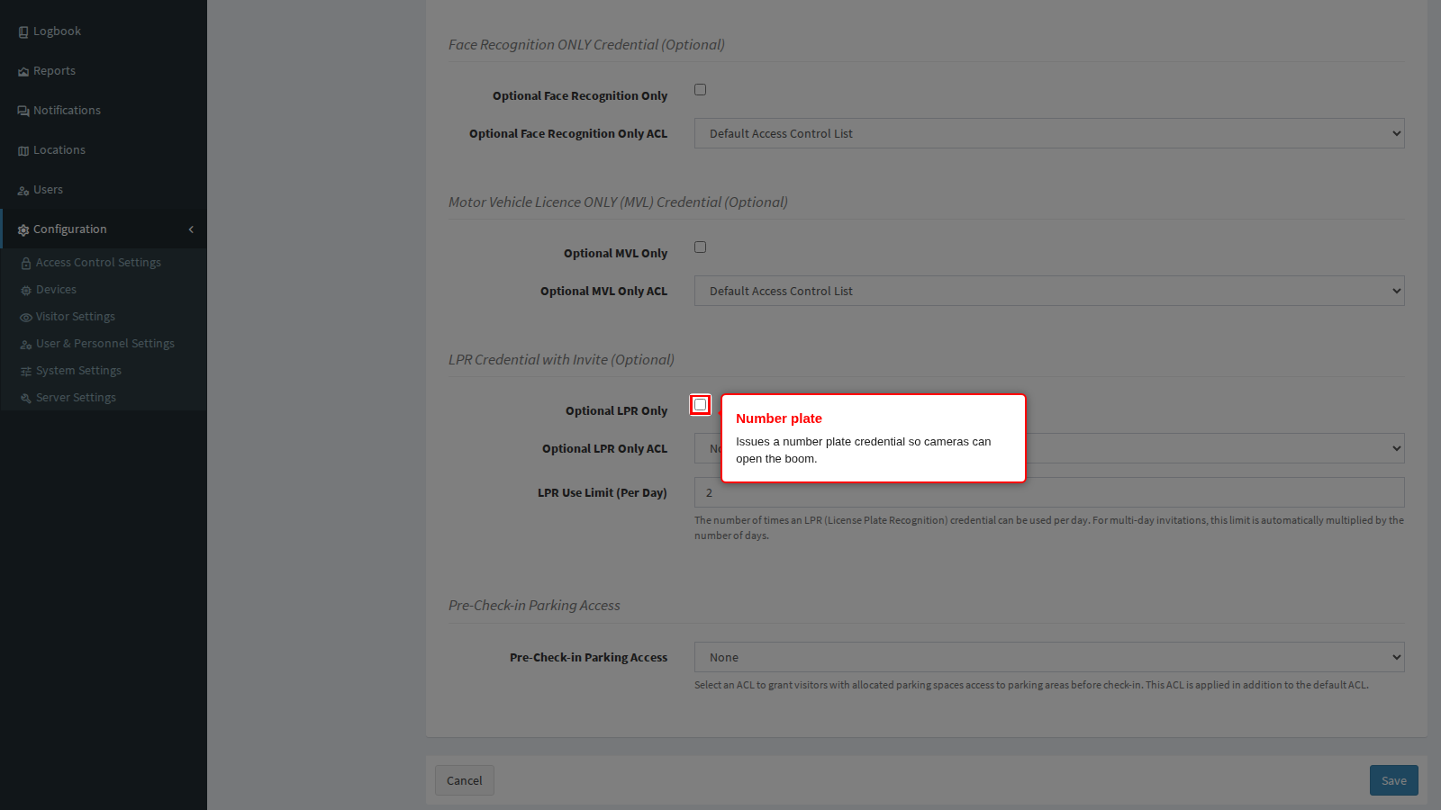 Optional LPR Only