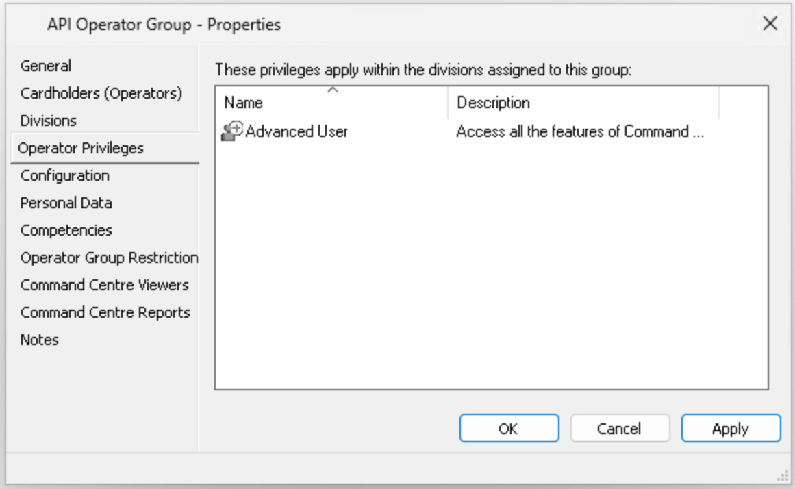 Assign the Advanced User privilege