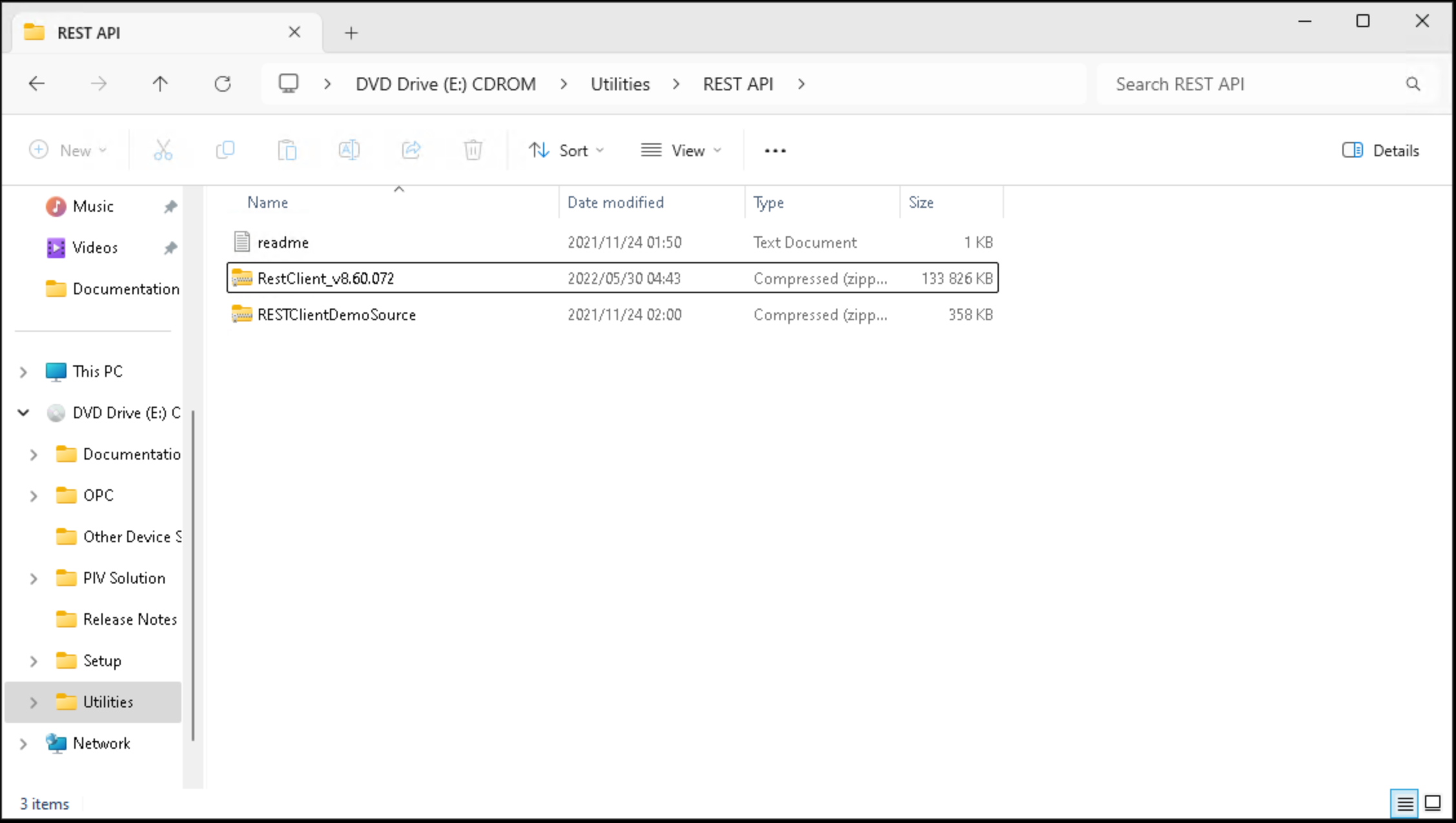 Install RESTClientDemo