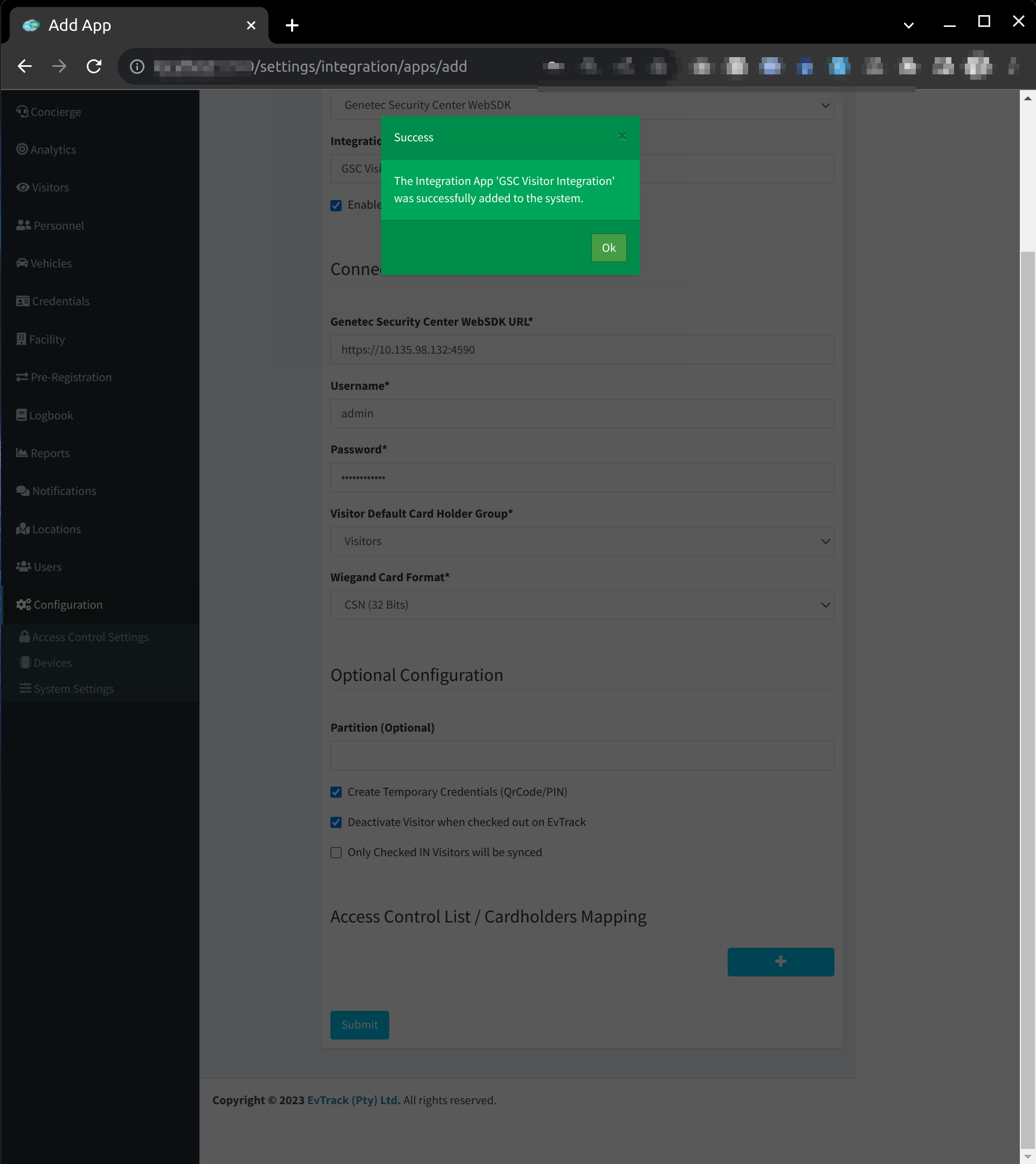 evtrack_gsc_integration_12_evtrack_app_success_confirmation